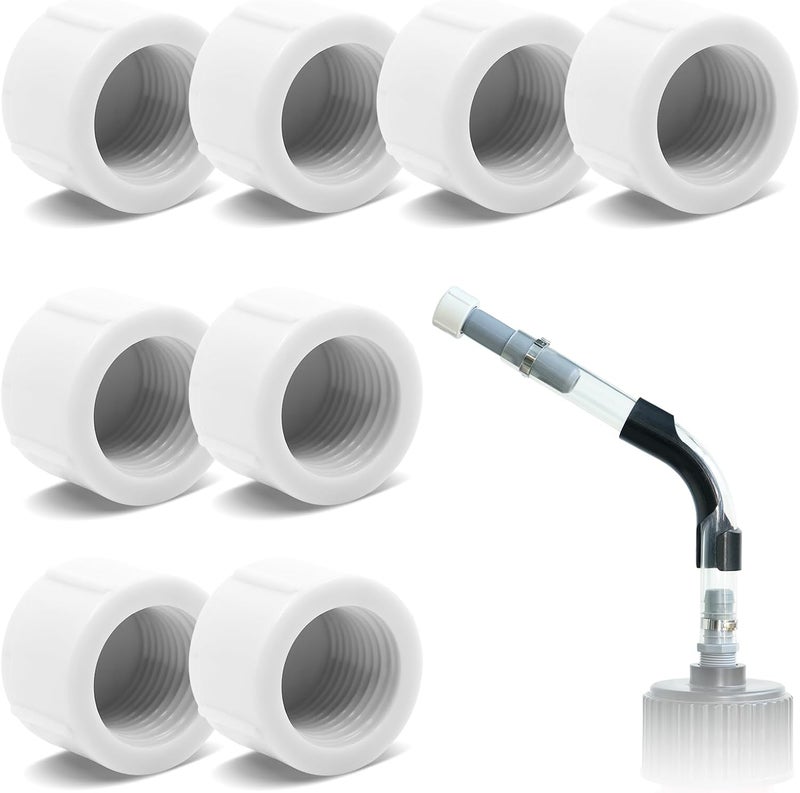 mapleza 8 PCS Fuel Jug Hose Caps - Universal Fit for Racing 5.5 Gallon VP Gas Can JEGS/Scribner Fuel Jug Hoses, Dust-Proof Replacement Caps for Racing Hose - Image 1